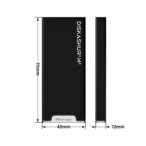 iStorage diskAshur M² SSD 1TB | Secure Portable Solid State Drive | FIPS 140-3 Level 3 Compliant | Common Criteria EAL 5+ | OS & Platform Independent |GDPR, TAA Compliant|Brute force hack defence | Dust/Water Resistant