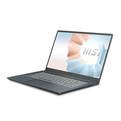 MSI Modern 15 A11SB-220 Intel® Core™ i7 i7-1165G7 Laptop 39.6 cm (15.6") Full HD 16 GB DDR4-SDRAM 1 TB SSD NVIDIA GeForce MX450 Wi-Fi 6 (802.11ax) Windows 10 Home Grey