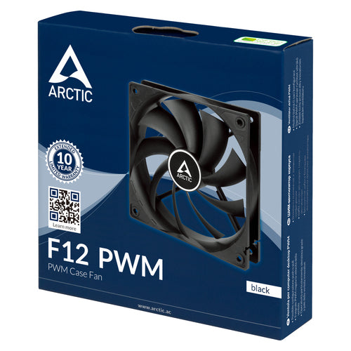 ARCTIC F12 PWM - 120 mm PWM Case Fan Computer case 12 cm Black 1 pc(s)