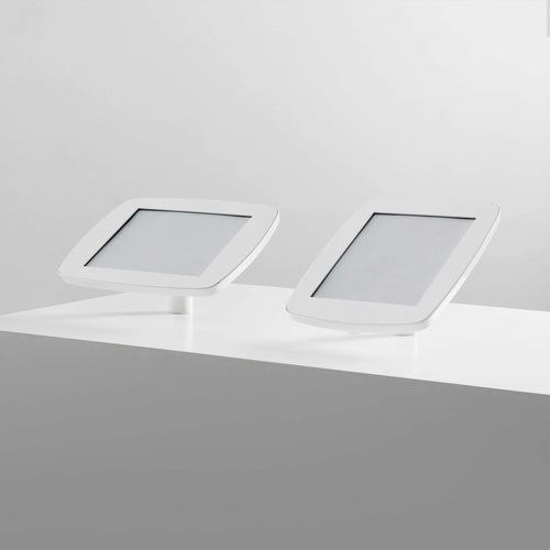 Bouncepad Desk | Apple iPad Mini 4/5 Gen 7.9 (2015 - 2019) | White | Covered Front Camera and Home Button |