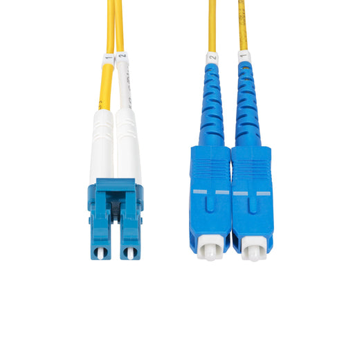 StarTech.com 8m (26ft) LC to SC (UPC) OS2 Single Mode Duplex Fiber Optic Cable, 9/125µm, 100G, Bend Insensitive, Low Insertion Loss - LSZH Fiber Jumper Cord