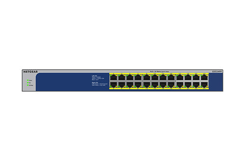 NETGEAR GS524PP Unmanaged Gigabit Ethernet (10/100/1000) Power over Ethernet (PoE) Grey