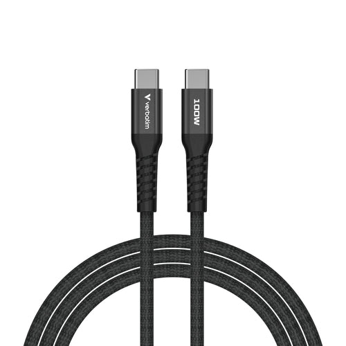Verbatim Sync & Charge Magnetic Cable - 100W USB-C to USB-C 120 cm Black