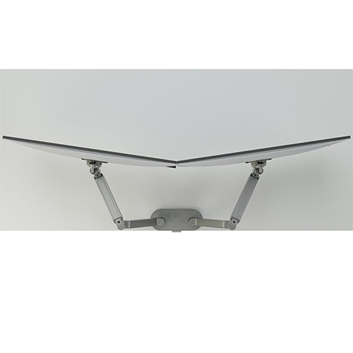 Chief Koncīs Monitor Arm Mount, Dual, Silver