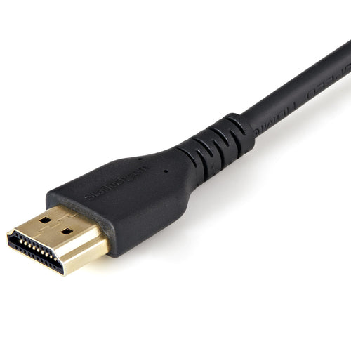 StarTech.com 3ft (1m) HDMI Cable with Locking Screw - 4K 60Hz HDR - High Speed HDMI 2.0 Monitor Cable with Locking Screw Connector for Secure Connection - HDMI Cable with Ethernet - M/M