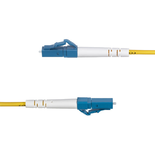 StarTech.com 1m (3.3ft) LC to LC (UPC) OS2 Single Mode Simplex Fiber Optic Cable, 9/125µm, 40G/100G, Bend Insensitive, Low Insertion Loss - LSZH Fiber Jumper Cord