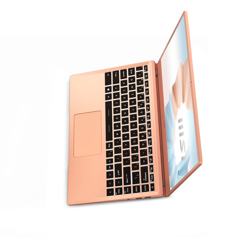MSI Modern 14 B11SB-290 Intel® Core™ i7 i7-1165G7 Laptop 35.6 cm (14") Full HD 16 GB DDR4-SDRAM 512 GB SSD NVIDIA GeForce MX450 Wi-Fi 6 (802.11ax) Windows 10 Home Beige