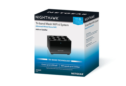 NETGEAR Nighthawk Tri-band (2.4 GHz / 5 GHz / 5 GHz) Wi-Fi 6 (802.11ax) Black 2 Internal