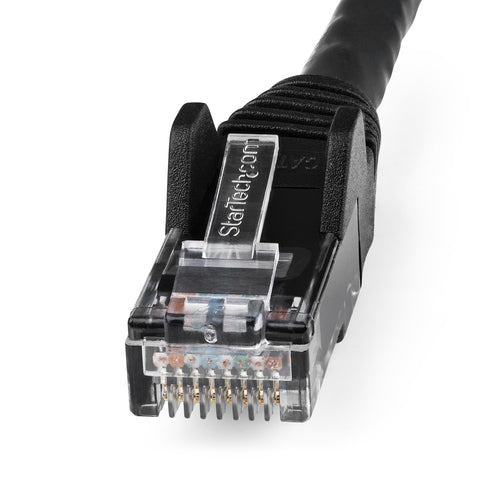 StarTech.com 4.6m(15ft) CAT6 Ethernet Cable - LSZH (Low Smoke Zero Halogen) - 10 Gigabit 250Mhz 100W PoE RJ45 UTP Network Patch Cord Snagless with Strain Relief - Black CAT 6, ETL Verified, 24AWG