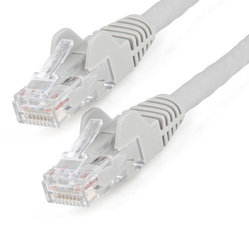 StarTech.com 4.6m(15ft) CAT6 Ethernet Cable - LSZH (Low Smoke Zero Halogen) - 10 Gigabit 250Mhz 100W PoE RJ45 UTP Network Patch Cord Snagless with Strain Relief - Gray CAT 6, ETL Verified, 24AWG