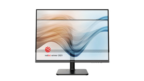 MSI Modern MD241P 23.8 Inch Monitor with Adjustable Stand, Full HD (1920 x 1080), 75Hz, IPS, 5ms, HDMI, DisplayPort, USB Type-C, Built-in Speakers, Anti-Glare, Anti-Flicker, Less Blue light, TÜV Certified, VESA, Kensington, Black,9S6-3PA59H-021