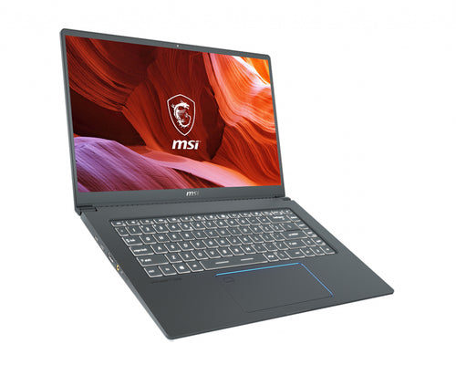 MSI Prestige A10SC-439 Intel® Core™ i7 i7-10710U Laptop 39.6 cm (15.6") 4K Ultra HD 32 GB DDR4-SDRAM 1 TB SSD NVIDIA® GeForce® GTX 1650 Max-Q Wi-Fi 6 (802.11ax) Windows 10 Pro Grey