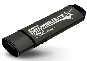 iStorage Kanguru Defender Elite30™ USB 3.0 32GB| Secure Flash Drive | FIPS 197 Certified, 256-bit AES hardware encryption (XTS Mode) | TAA Compliant|