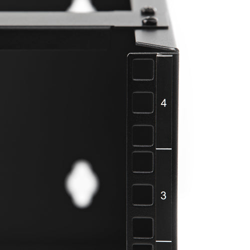 StarTech.com 4U Wall Mount Network Rack - 14 Inch Deep (Low Profile) - 19" Patch Panel Bracket for Shallow Server and IT Equipment, Network Switches - 44lbs/20kg Weight Capacity, Black