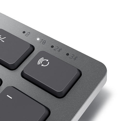 DELL KB700 keyboard Office RF Wireless + Bluetooth English Grey