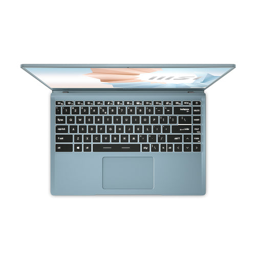 MSI Modern B11MO-611 Intel® Core™ i5 i5-1135G7 Laptop 35.6 cm (14") Full HD 8 GB DDR4-SDRAM 512 GB SSD Wi-Fi 5 (802.11ac) Windows 10 Home Blue
