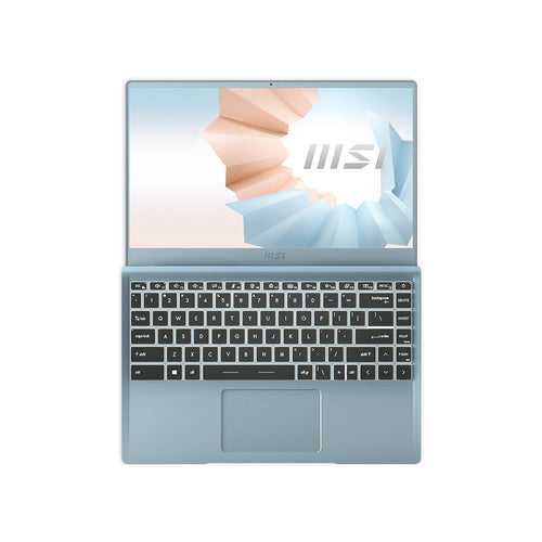 MSI Modern B11MO-611 Intel® Core™ i5 i5-1135G7 Laptop 35.6 cm (14") Full HD 8 GB DDR4-SDRAM 512 GB SSD Wi-Fi 5 (802.11ac) Windows 10 Home Blue