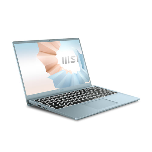 MSI Modern B11MO-611 Intel® Core™ i5 i5-1135G7 Laptop 35.6 cm (14") Full HD 8 GB DDR4-SDRAM 512 GB SSD Wi-Fi 5 (802.11ac) Windows 10 Home Blue