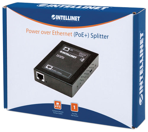 Intellinet Power over Ethernet (PoE+) Splitter, IEEE802.3at, 5, 7.5, 9 or 12 V DC output voltage