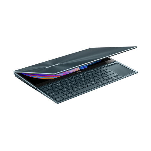 ASUS Zenbook Pro Duo 15 OLED UX582HS-XH99T Intel® Core™ i9 i9-11900H Laptop 39.6 cm (15.6") Touchscreen 4K Ultra HD 32 GB DDR4-SDRAM 1 TB SSD NVIDIA GeForce RTX 3080 Wi-Fi 6 (802.11ax) Windows 11 Pro Blue