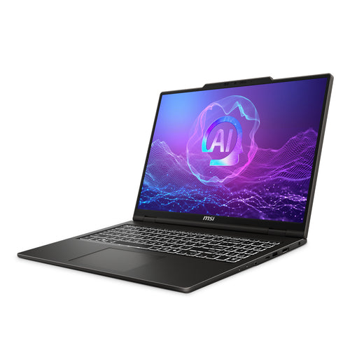 MSI VenturePro A16 AI+ A3HWFTG-004US Copilot+ PC AMD Ryzen AI 9 365 Laptop 40.6 cm (16") Touchscreen Full HD+ 32 GB DDR5-SDRAM 1 TB SSD NVIDIA GeForce RTX 5060 Wi-Fi 6E (802.11ax) Windows 11 Home Grey