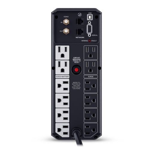 CyberPower LCD CP1500AVRLCD3 uninterruptible power supply (UPS) Line-Interactive 1.5 kVA 900 W 12 AC outlet(s)
