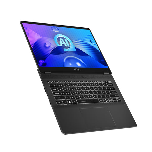 MSI Prestige 14 AI EVO C1MG-048US Intel Core Ultra 9 185H Laptop 35.6 cm (14") 2.8K 32 GB DDR5-SDRAM 1 TB SSD Wi-Fi 7 (802.11be) Windows 11 Pro Grey