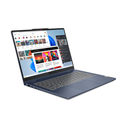 Lenovo IdeaPad 5 2-in-1 14IRU9 Intel Core 5 120U Hybrid (2-in-1) 35.6 cm (14") Touchscreen WUXGA 8 GB LPDDR5x-SDRAM 256 GB SSD Wi-Fi 6 (802.11ax) Windows 11 Home US English Blue