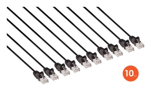 Intellinet 744546 networking cable Black 0.3 m Cat6 U/UTP (UTP)