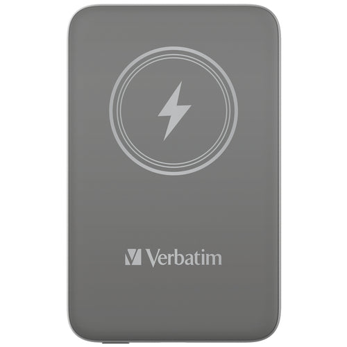 Verbatim Charge 'n' Go Magnetic Wireless Power Bank 10000mAh Grey