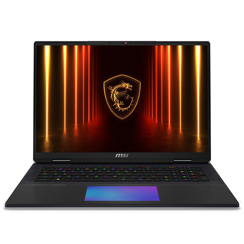 MSI Titan 18 HX AI A2XWIG 616US Intel Core Ultra 9 285HX Laptop 45.7 cm (18") UHD+ 64 GB DDR5-SDRAM 4 TB SSD NVIDIA GeForce RTX 5080 Wi-Fi 7 (802.11be) Windows 11 Pro Black