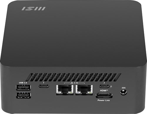 MSI Cubi NUC AI+ 2MG-022US Copilot+ PC Intel Core Ultra 9 288V 32 GB LPDDR5x-SDRAM 1 TB SSD Windows 11 Home Mini PC Black
