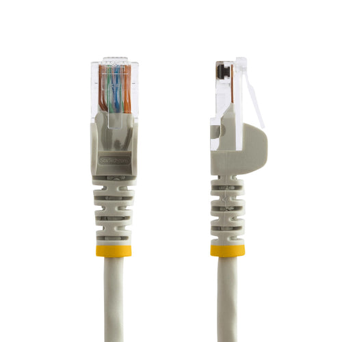 StarTech.com Cat5e patch cable with snagless RJ45 connectors – 20 ft, gray