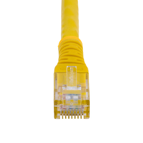 StarTech.com 10ft CAT6 Ethernet Cable - Yellow CAT 6 Gigabit Ethernet Wire -250MHz 100W PoE RJ45 UTP Molded Network/Patch Cord w/Strain Relief/ Individually Tested