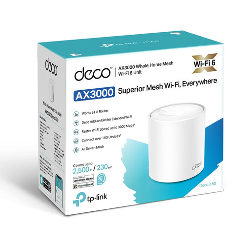 TP-Link AX3000 WHOLE HOME MESH WI-FI 6 UNIT