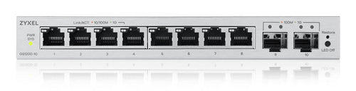 Zyxel GS1200-10v3 Managed L2 Gigabit Ethernet (10/100/1000) Desktop Grey