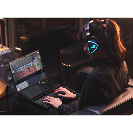 ASUS ROG Zephyrus Duo 16 GX650RM-ES74 laptop AMD Ryzen™ 7 6800H 40.6 cm (16") WUXGA 16 GB DDR5-SDRAM 1 TB SSD NVIDIA GeForce RTX 3060 Wi-Fi 6E (802.11ax) Windows 11 Home Black