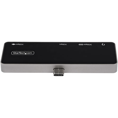 StarTech.com USB C Multiport Adapter - USB-C to 4K 60Hz HDMI 2.0, 100W Power Delivery Pass-Through Charging, 3-Port USB 3.0 Hub, Audio - USB-C Mini Dock - Portable USB Type-C Travel Dock