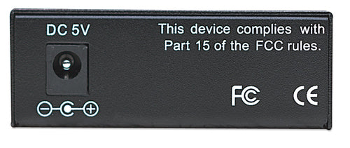 Intellinet Fast Ethernet Media Converter, 10/100Base-Tx to 100Base-Fx (ST) Multi-Mode, 2 km (1.24 mi)