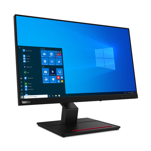 Lenovo ThinkVision T24t-20 computer monitor 60.5 cm (23.8") 1920 x 1080 pixels Full HD LED Touchscreen Capacitive Black
