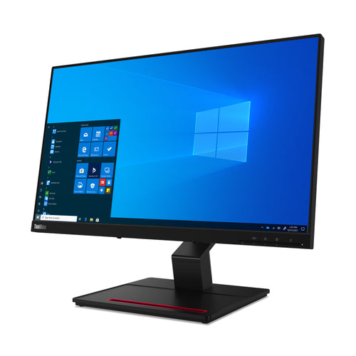 Lenovo ThinkVision T24t-20 computer monitor 60.5 cm (23.8") 1920 x 1080 pixels Full HD LED Touchscreen Capacitive Black