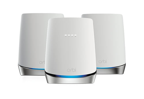 NETGEAR Orbi Tri-band (2.4 GHz / 5 GHz / 5 GHz) Wi-Fi 6 (802.11ax) White 8 Internal
