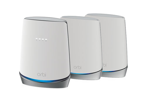 NETGEAR Orbi Tri-band (2.4 GHz / 5 GHz / 5 GHz) Wi-Fi 6 (802.11ax) White 8 Internal