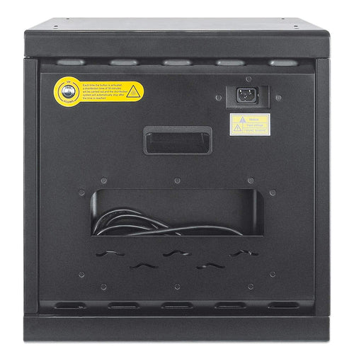 Manhattan Charging Cabinet/Cart via USB-C x16 Devices, Desktop (& Wall Mountable), Power Delivery 65W per port (1040W total), UVC Disinfecting LEDs, Suitable for Laptops (up to 15.6")/Tablets,Bays 380x30x280mm,Device charging cables not included, EU