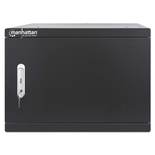 Manhattan Charging Cabinet/Cart via USB-C x16 Devices, Desktop (& Wall Mountable), Power Delivery 65W per port (1040W total), UVC Disinfecting LEDs, Suitable for Laptops (up to 15.6")/Tablets,Bays 380x30x280mm,Device charging cables not included, EU