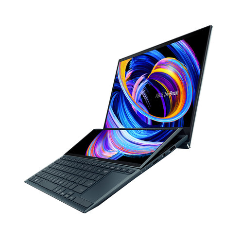ASUS Zenbook Duo 14 UX482EAR-DB71T laptop Intel® Core™ i7 i7-1195G7 35.6 cm (14") Touchscreen Full HD 8 GB LPDDR4x-SDRAM 512 GB SSD Wi-Fi 6 (802.11ax) Windows 10 Home Blue