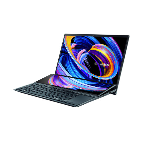 ASUS Zenbook Duo 14 UX482EAR-DB71T laptop Intel® Core™ i7 i7-1195G7 35.6 cm (14") Touchscreen Full HD 8 GB LPDDR4x-SDRAM 512 GB SSD Wi-Fi 6 (802.11ax) Windows 10 Home Blue