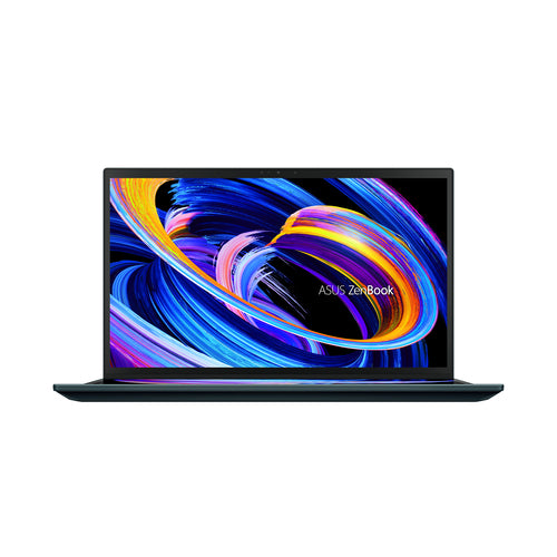 ASUS Zenbook Pro Duo 15 OLED UX582ZM-XS96T Intel® Core™ i9 i9-12900H Laptop 39.6 cm (15.6") Touchscreen Full HD 32 GB LPDDR5-SDRAM 1 TB SSD NVIDIA GeForce RTX 3060 Wi-Fi 6 (802.11ax) Windows 11 Pro Blue