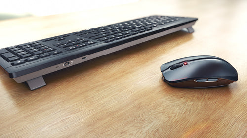 CHERRY Stream Desktop Recharge keyboard Mouse included Universal RF Wireless QWERTY Spanish Black
