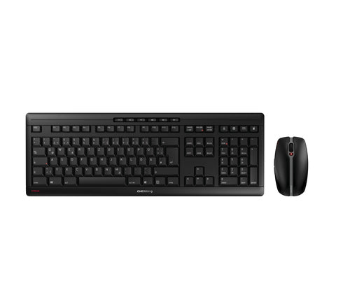 CHERRY Stream Desktop Recharge keyboard Mouse included Universal RF Wireless QWERTY Spanish Black